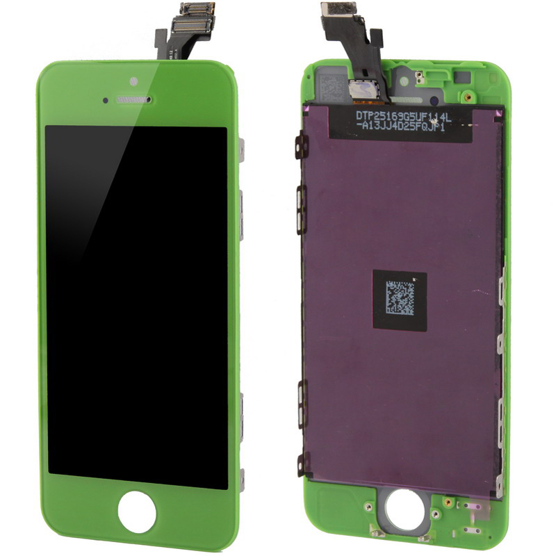 Digitizer Assembly (Original LCD + LCD Frame + Touch Pad) for iPhone 5(Green) - Shopkiz.com