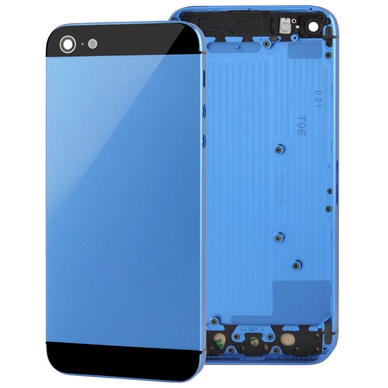 Full Housing Alloy Back Cover for iPhone 5(Dark Blue) - Shopkiz.com