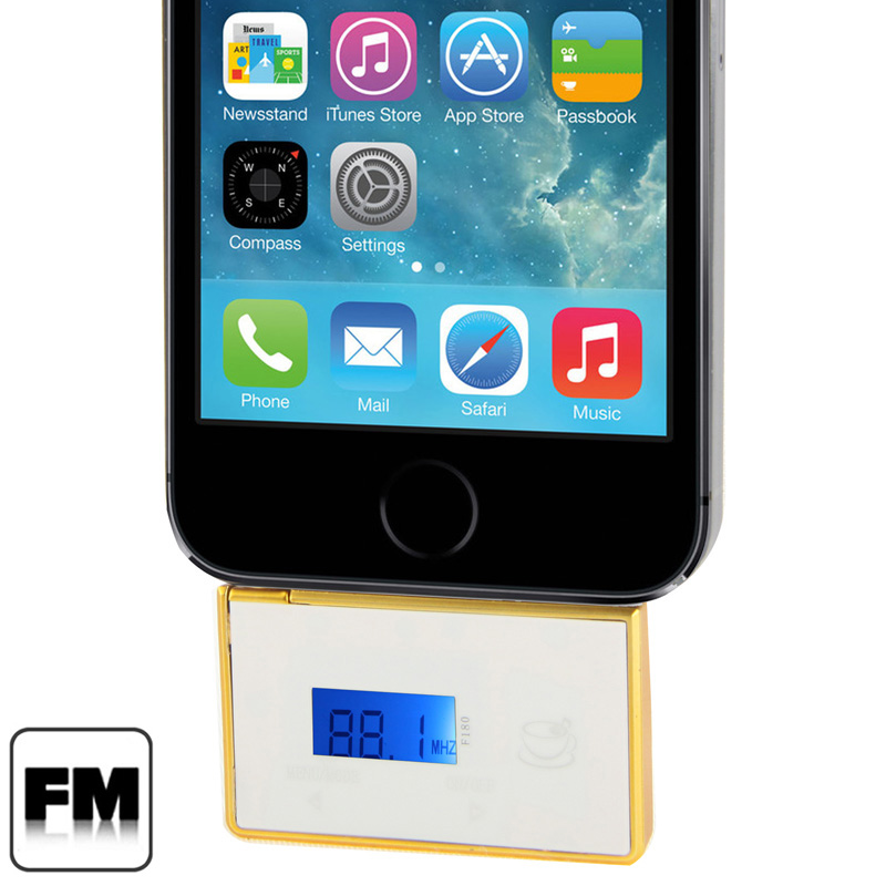 2 in 1 3.5mm Jack Car FM Transmitter / Car Handsfree, For iPhone, Galaxy, Huawei, Xiaomi, LG, HTC and Other Smart Phones(White) - Shopkiz.com