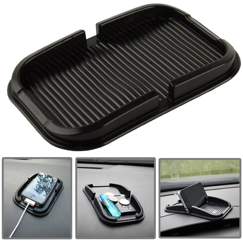 Car Dashboard Anti-skid Magic Sticky Silicone Gel Pad / Holder , For iPhone, Galaxy, Sony, Lenovo, HTC, Huawei, and other Smartphones(Black) -