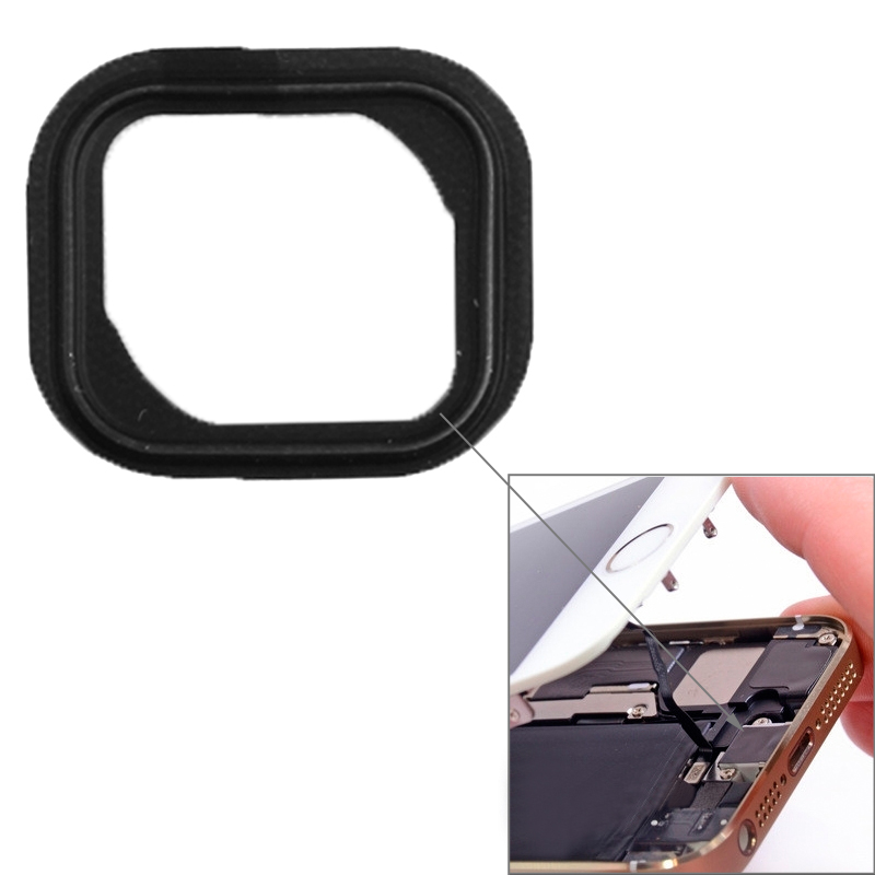 10 PCS for iPhone 5S Original Home Button Sticker(Black) - Shopkiz.com