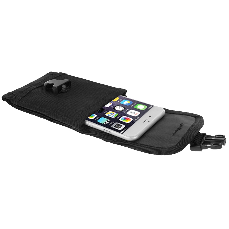 5.5 inch Universal Vertical Nylon Fabric Waist Bag for iPhone 6 Plus & 6S Plus, Galaxy S6, Huawei, etc(Black) - Shopkiz.com