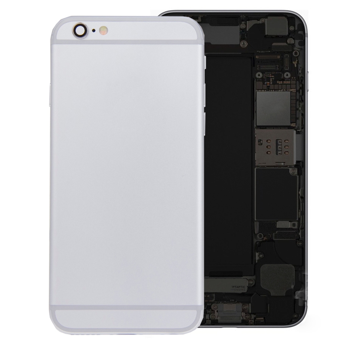 Battery Back Cover Assembly with Card Tray for iPhone 6s(Silver) - Shopkiz.com