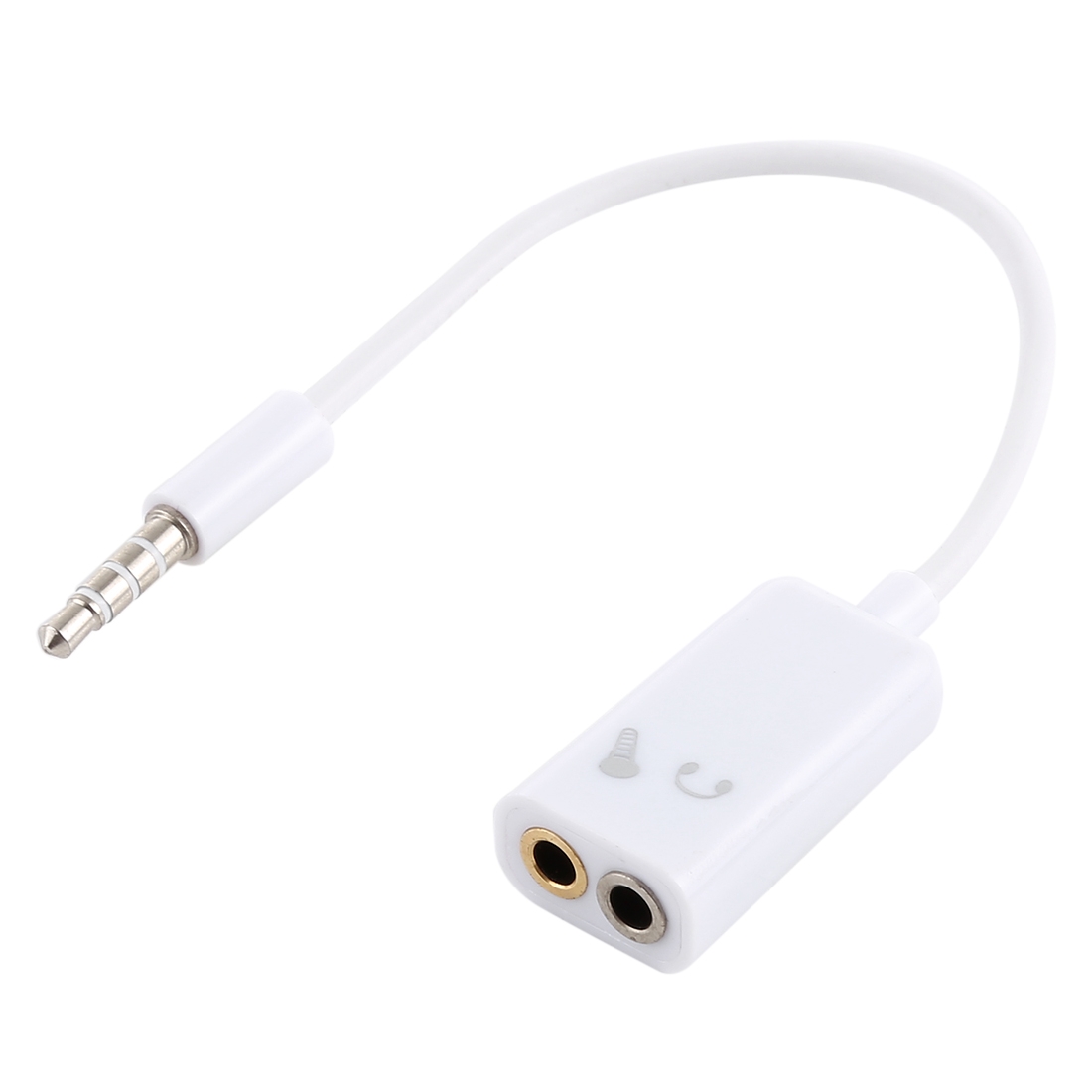 3.5mm Aux Audio Splitter Cable, Compatible with Phones, Tablets, Headphones, MP3 Player, Car/Home Stereo & More(White) - Shopkiz.com