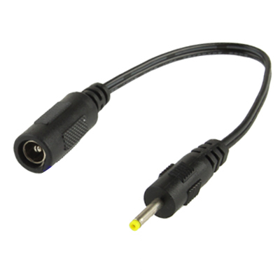 5.5 x 2.1mm DC Female to 2.5 x 0.7mm DC Male Power Connector Cable for Laptop Adapter, Length: 18cm - Shopkiz.com