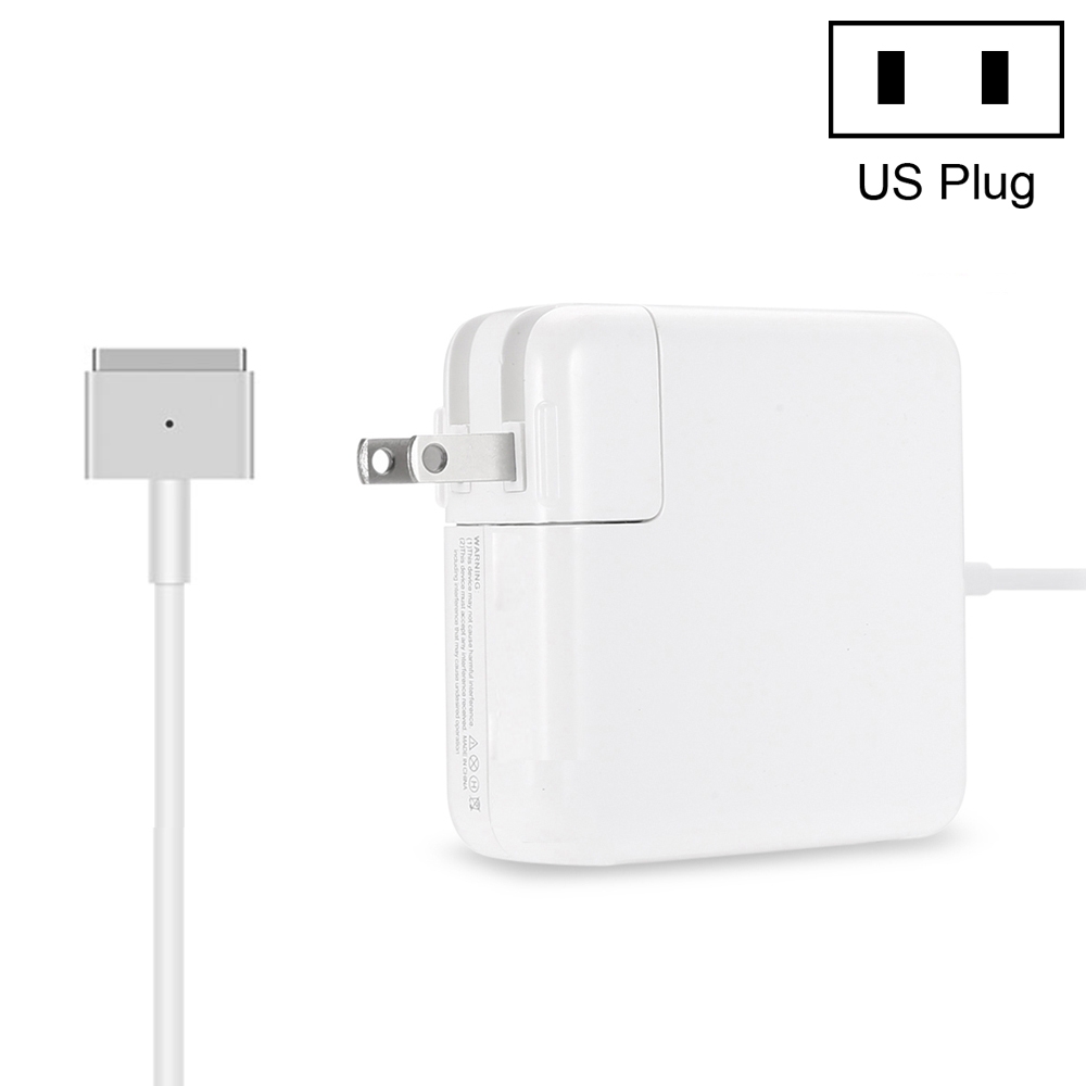 A1424 85W 20V 4.25A 5 Pin MagSafe 2 Power Adapter for MacBook, Cable Length: 1.6m, US Plug(White) - Shopkiz.com