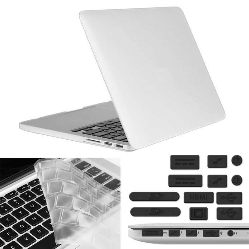 ENKAY for Macbook Pro Retina 13.3 inch (US Version) / A1425 / A1502 Hat-Prince 3 in 1 Frosted Hard Shell Plastic Protective Case with Keyboard Guard