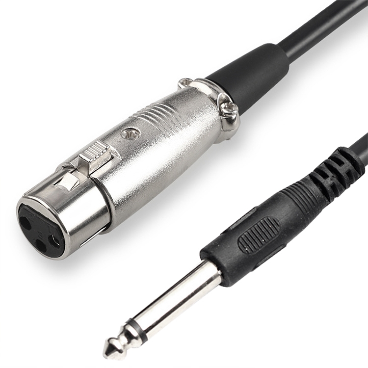 6.35mm TRS Male to XLR Female Microphone Cable, Length: 3m - Shopkiz.com