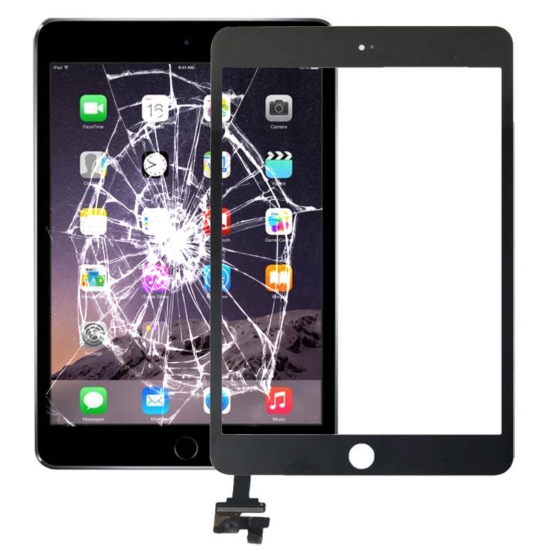 Touch Panel + IC Chip for iPad mini 3(Black) - Shopkiz.com