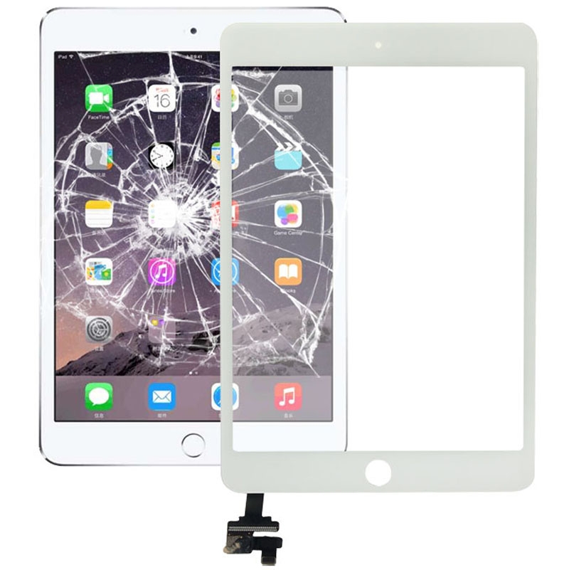 Touch Panel + IC Chip for iPad mini 3(White) - Shopkiz.com