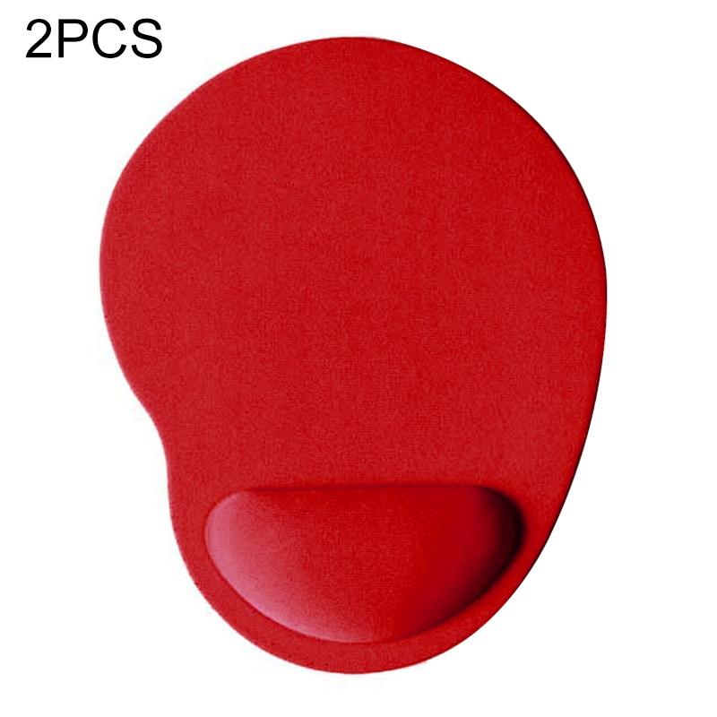2 PCS Cloth Gel Wrist Rest Mouse Pad(Red) - Shopkiz.com