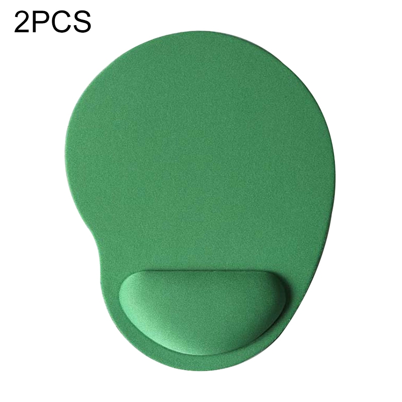 2 PCS Cloth Gel Wrist Rest Mouse Pad(Green) - Shopkiz.com