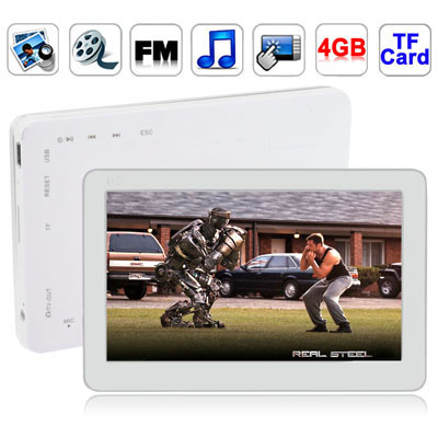 4.3 inch Touch Screen 4GB MP5 Player, Support FM Radio, E-Book, Games, TV Out (Silver) - Shopkiz.com