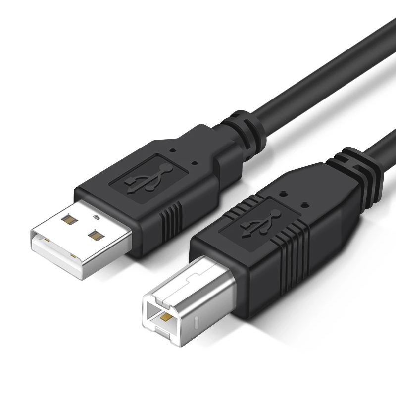 USB 2.0 Printer Extension AM to BM Cable, Length: 3m(Black) - Shopkiz.com