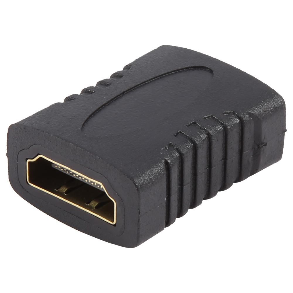 HDMI Female to HDMI Female adapter (Gold Plated)(Black) - Shopkiz.com