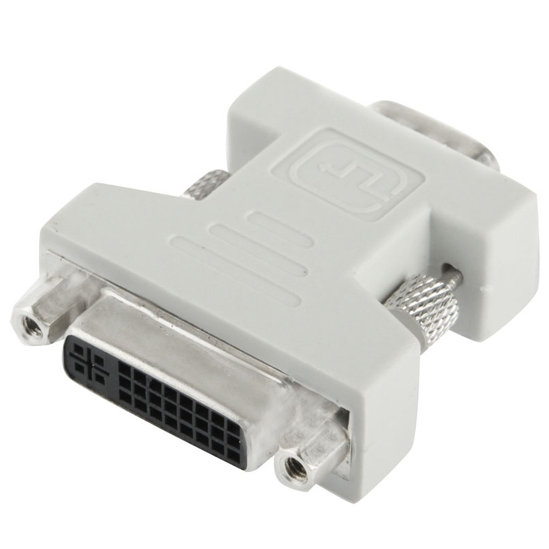 DVI-I 24 + 5 Pin Female to VGA 15 Pin Male Converter Adapter - Shopkiz.com