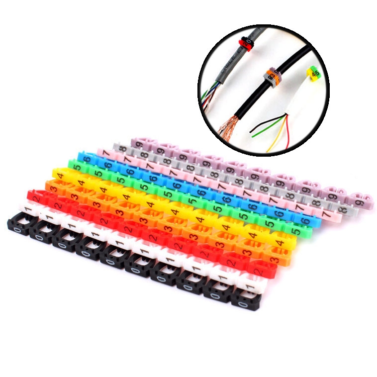 100PCS Label Mark RJ45 RJ11 RJ12 Color Cable - Shopkiz.com