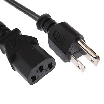 Universal US 3 Prong AC Power Cords for Desktop Computer Printer Monitor Plug, Cable Length: 1.2m - Shopkiz.com