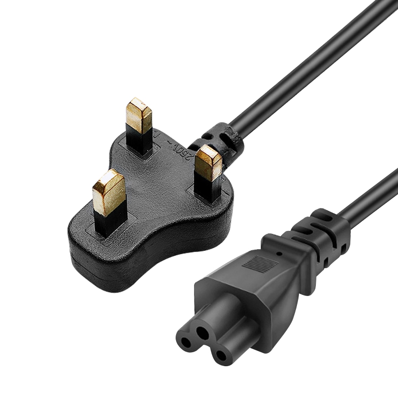 1.5m 3 Prong Style Small UK Notebook Power Cord - Shopkiz.com
