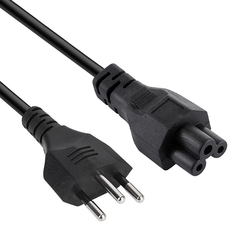 3 Prong Style Brazil Notebook AC Power Cord, Length: 1.8m ( OD6.8 ) - Shopkiz.com