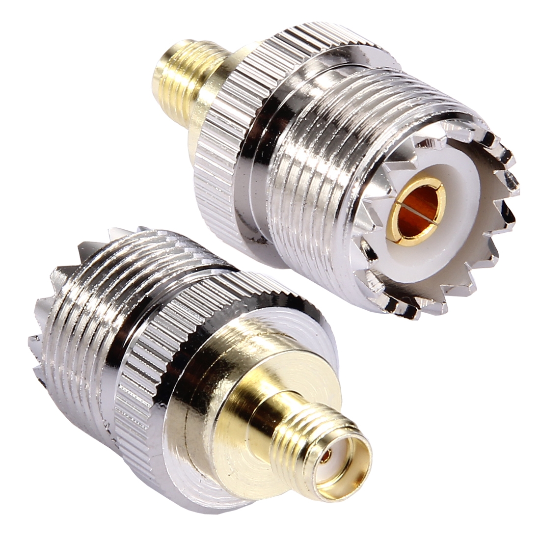 Coaxial SMA Female to UHF Female Adapter(Silver) - Shopkiz.com
