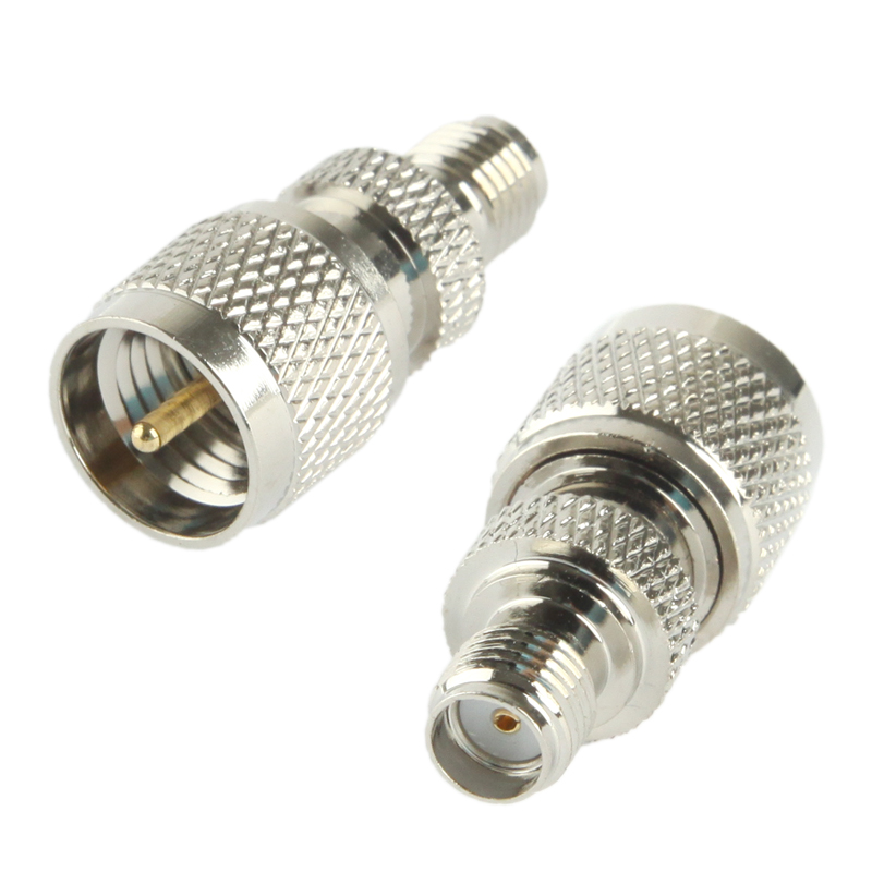 Coaxial SMA Female to Mini UHF Male Adapter(Silver) - Shopkiz.com