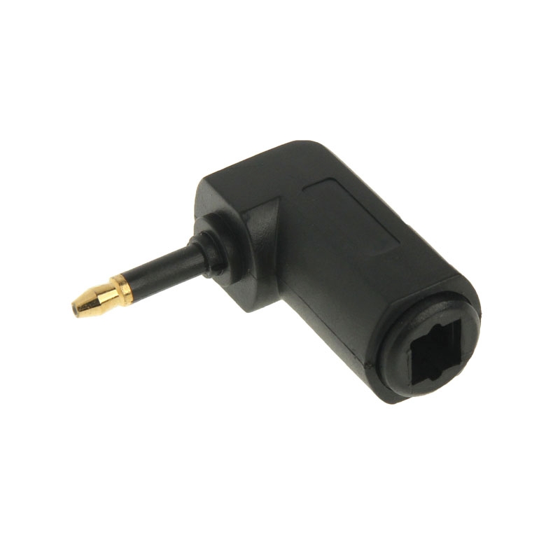 High Quality Gold Plated Square to Round Audio Optical Fiber 90 Degree Optical Fiber Adapter - Shopkiz.com
