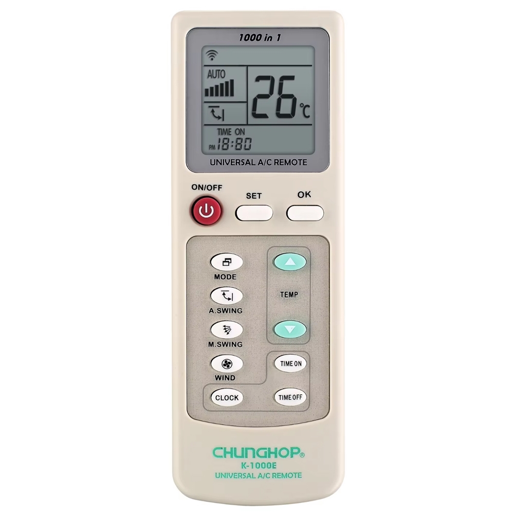 Chunghop Universal A/C Remote Control (K-1000E) - Shopkiz.com
