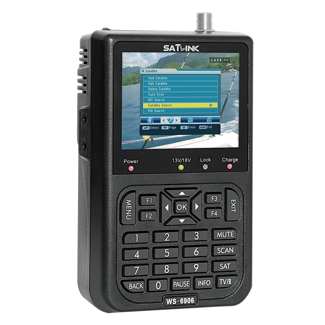 SATLINK WS6906 3.5 inch LCD Colour Screen Portable Digital Satellite Finder Meter(US Plug) - Shopkiz.com