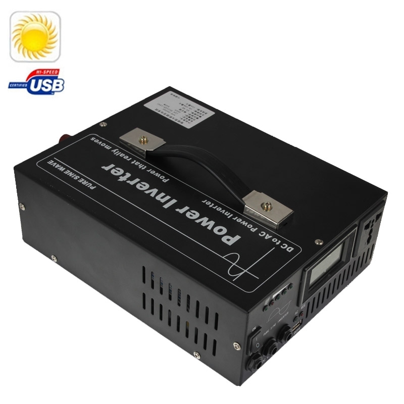 YPY-500A2 Home Lighting Solar Power Supply System, Support USB Output & Solar Power Panel(Black) - Shopkiz.com