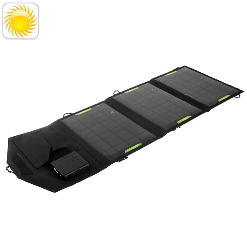 3 x 3.5W Portable Folding Solar Panel(Black) - Shopkiz.com