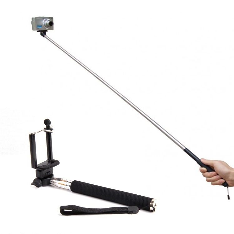 Extendable Handheld Monopod / Adjustable Handheld Selfie Monopod for Camera / iPhone / Galaxy(Black) - Shopkiz.com
