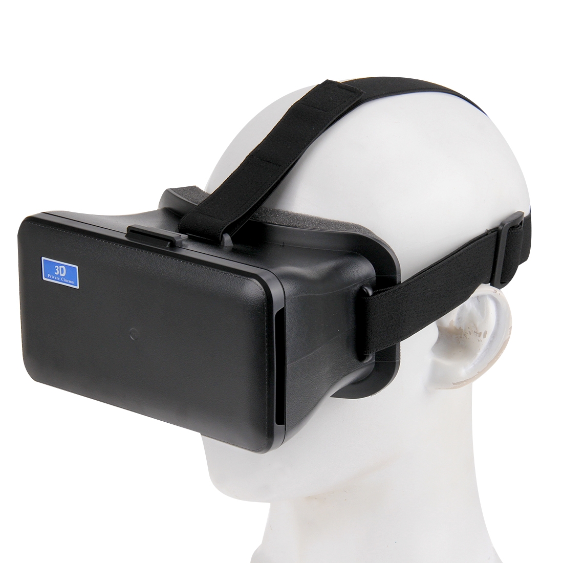 NJ-1688C DIY 3D Cardboard Head Mount Plastic Virtual Reality 3D Video Glasses for iPhone 6 Plus / Galaxy Note 4 / 3 etc. 5.5 inch - 6.3 inch Android