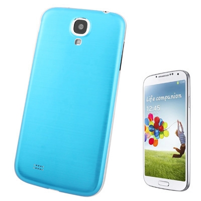 For Galaxy S IV / i9500 Full Metallic Brushed  Battery Cover (Blue)