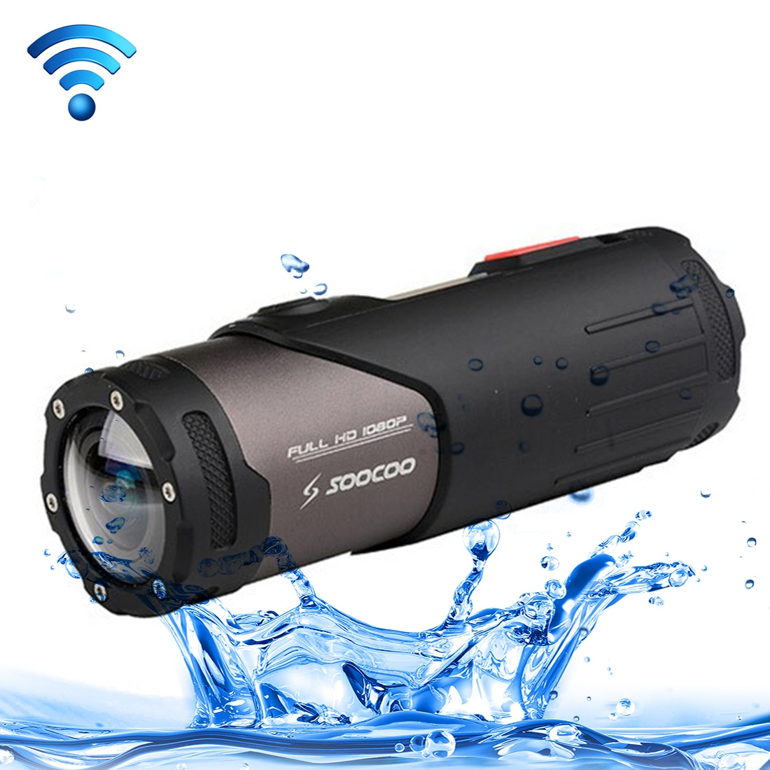 SOOCOO S20WS HD 1080P WiFi Sports Camera, 170 Degrees Wide Angle Lens, 15m Waterproof - Shopkiz.com