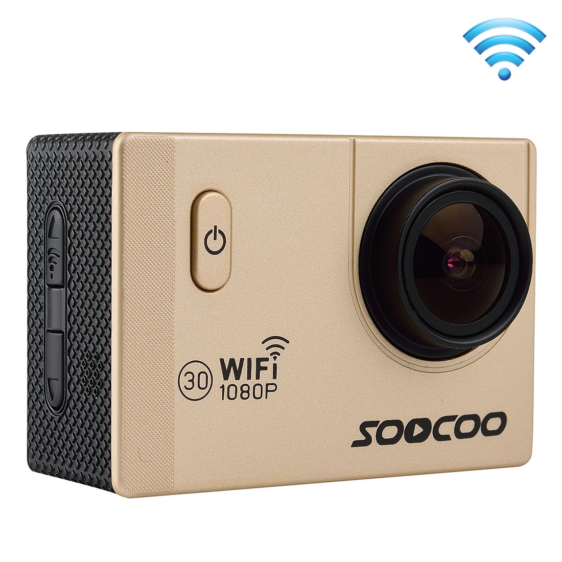 SOOCOO C10S HD 1080P NTK96655 2.0 inch LCD Screen WiFi Sports Camcorder with Waterproof Case, 170 Degrees Wide Angle Lens, 30m Waterproof(Gold) -