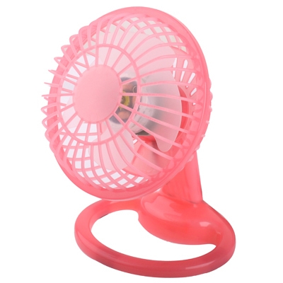 Plastic Mini USB Desk Fan, 360 Degree Rotate(Pink) - Shopkiz.com