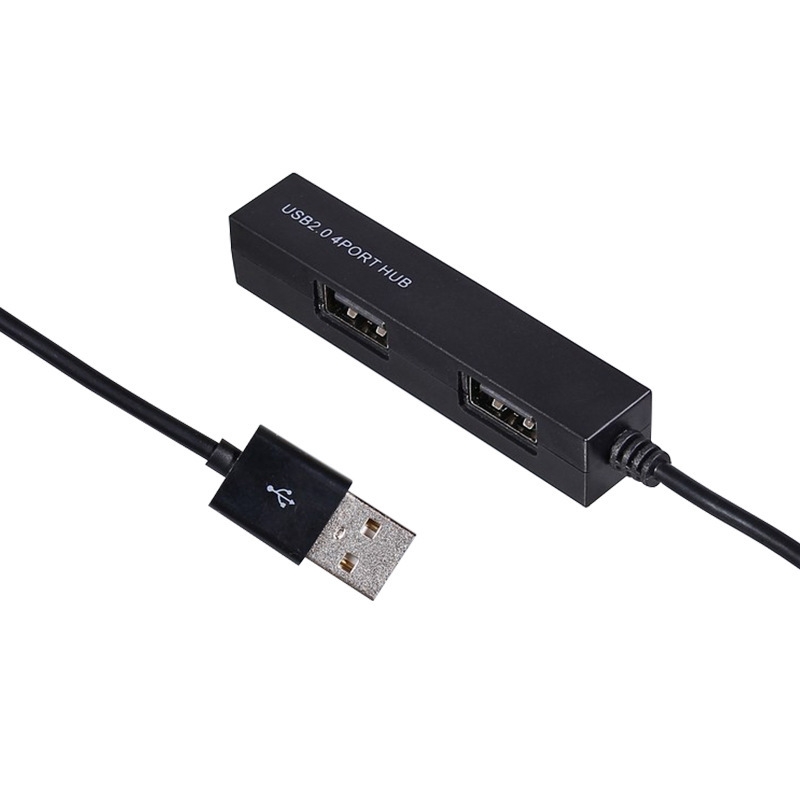 High Speed 480Mbps 4 Ports USB 2.0 HUB Portable USB Splitter(Black) - Shopkiz.com