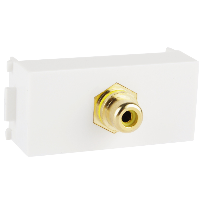 Wall Plate Insert - RCA Video Jack - Shopkiz.com