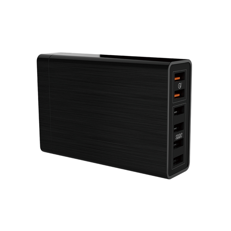 VEDFUN TurboCube D620 Six Ports Quick Charge 3.0 + SDDC Technology USB Charger, EU/US/UK Plug - Shopkiz.com