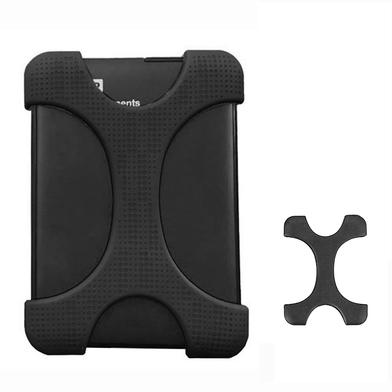 X Type 2.5 inch Hard Drive Disk Silicone Case for WD / SEAGATE / Toshiba, without Hole (Black) - Shopkiz.com