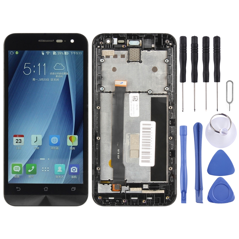 OEM LCD Screen for Asus Zenfone 2 ZE500CL Z00D Digitizer Full Assembly with Frame(Black)
