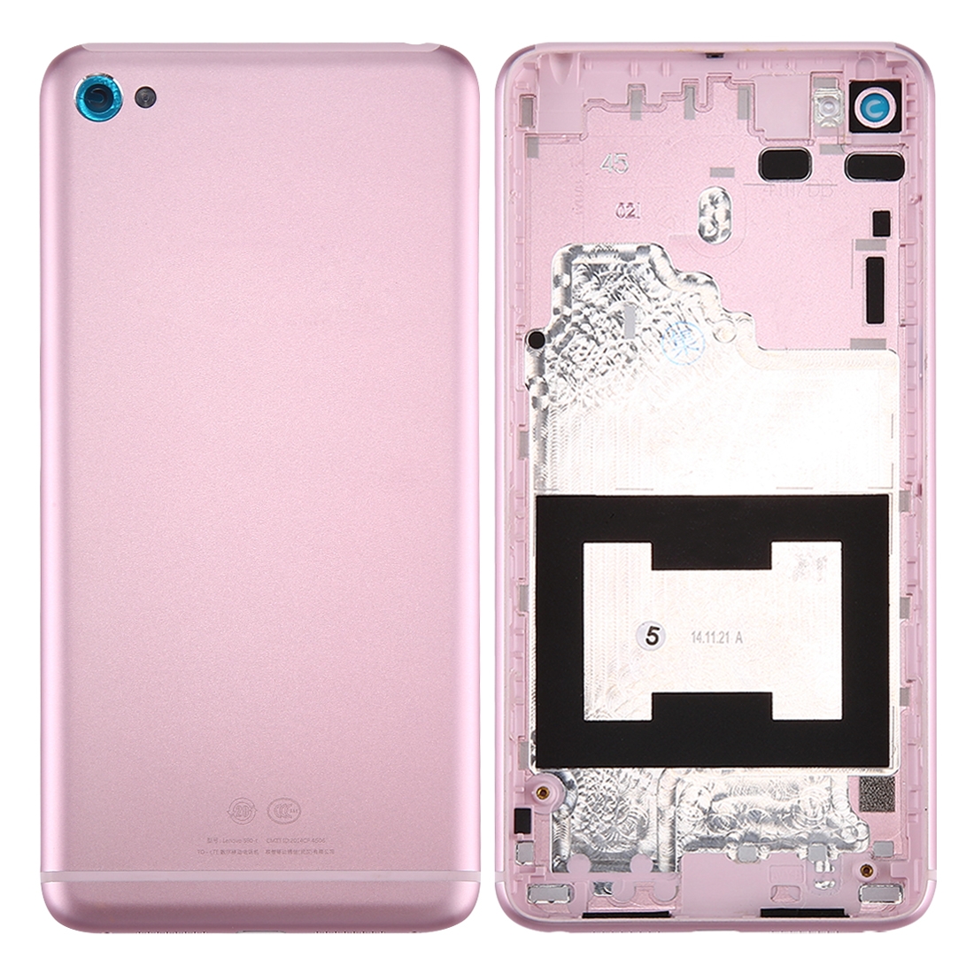 For Lenovo S90 Aluminum Alloy Battery Back Cover(Pink)