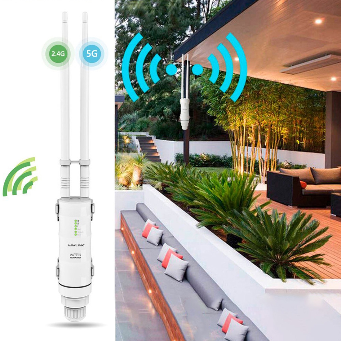 AC600 High Power Dual Band Outdoor Wi-Fi Range Extender - Shopkiz.com
