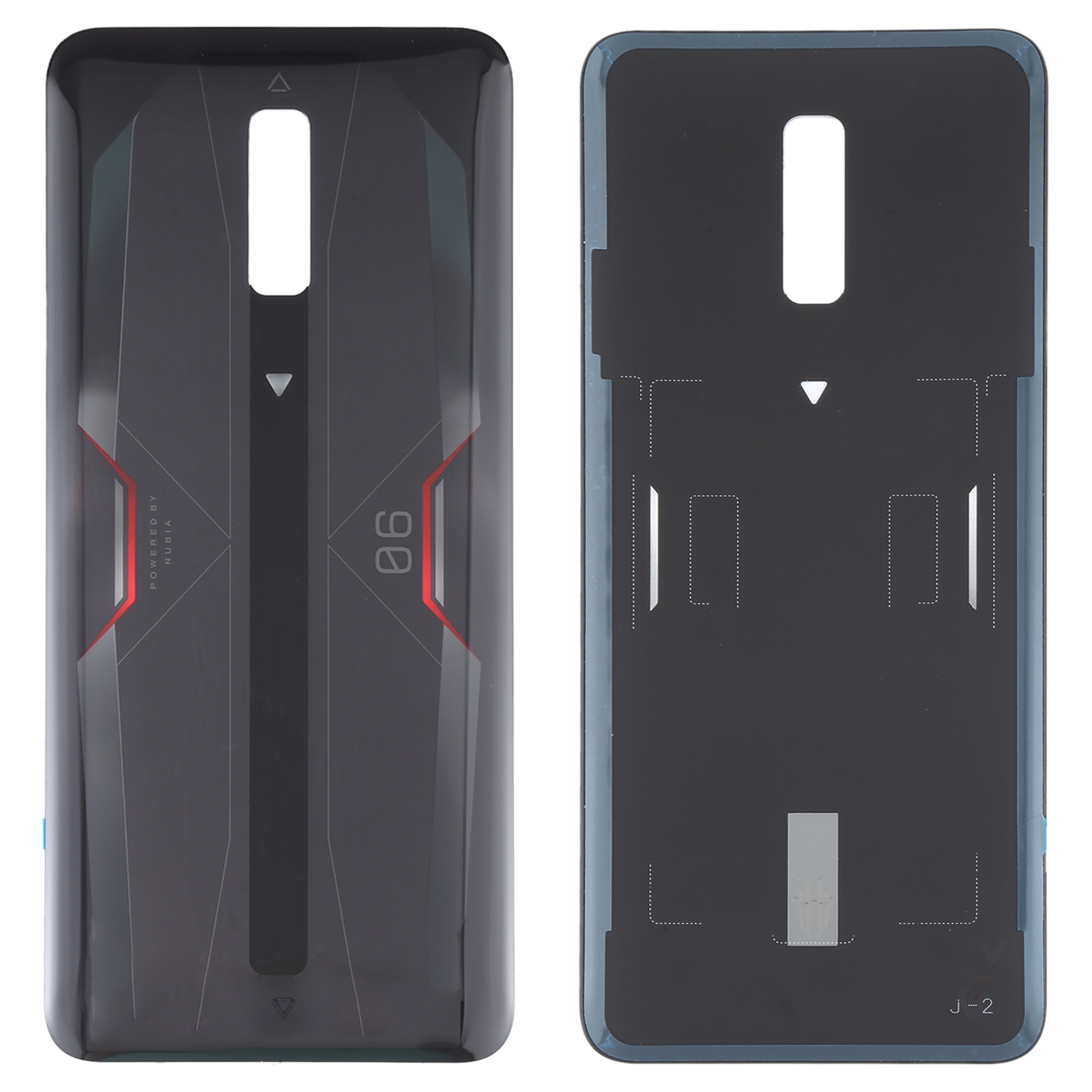 Glass Battery Back Cover for ZTE Nubia RedMagic 6(Black)