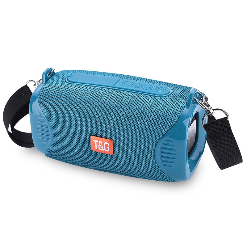 T&G TG532 10W Wireless Bluetooth Speaker Waterproof Portable Outdoor Mini Column Box Loudspeaker with FM Radio(Green) - Shopkiz.com