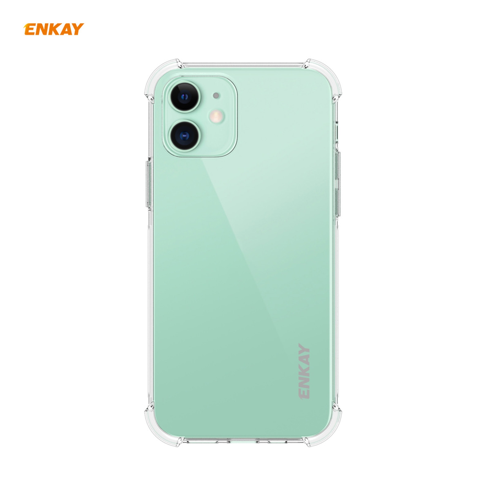 For iPhone 12 mini Hat-Prince ENKAY ENK-PC049 Clear TPU Soft Case Shockproof Cover - Shopkiz.com