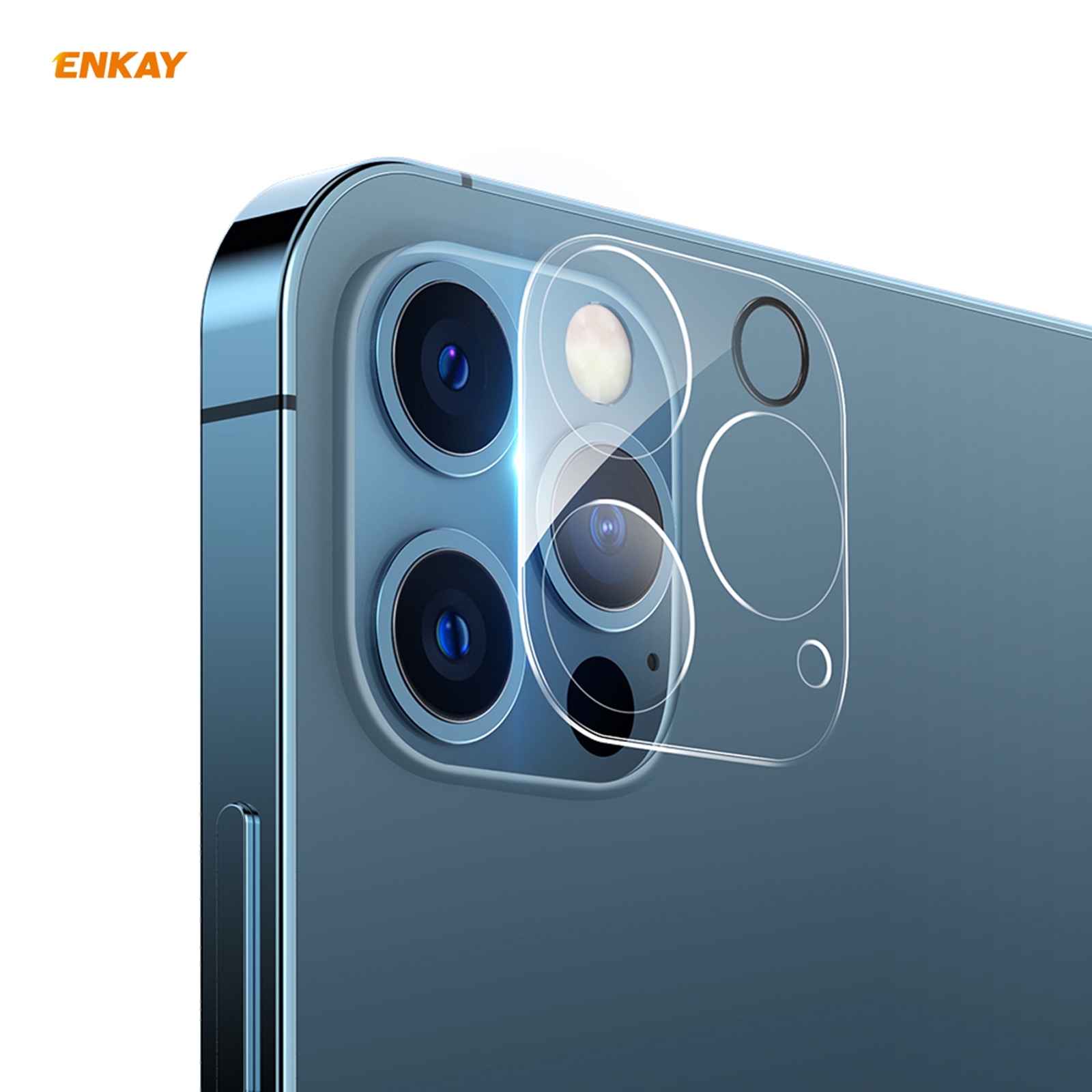 For iPhone 12 Pro Max ENKAY Hat-Prince 9H Rear Camera Lens Tempered Glass Film Full Coverage Protector - Shopkiz.com