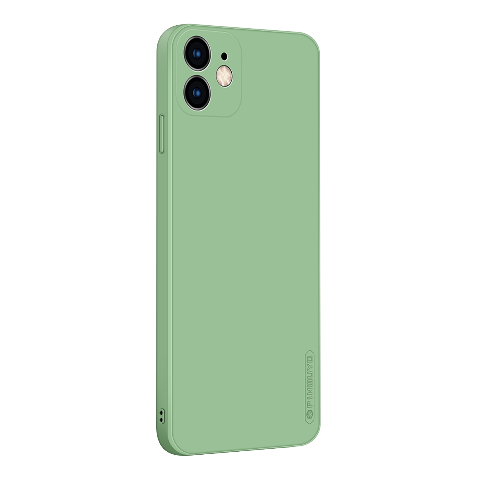 For iPhone 12 mini PINWUYO Touching Series Liquid Silicone TPU Shockproof Case(Green) - Shopkiz.com