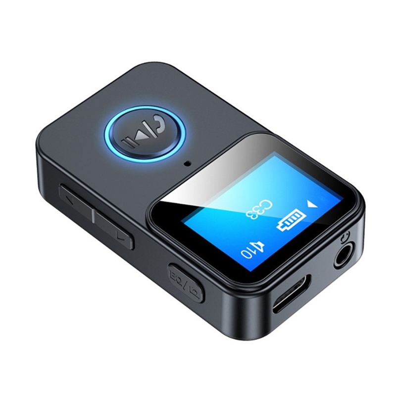C33 Bluetooth 5.0 Audio Receiver Transmitter Portable MP3 Player with LCD Display Support Remote Control Camera - Shopkiz.com